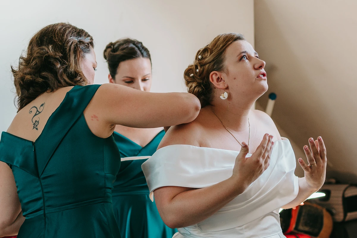 Photographie de mariage : demoiselles honneur