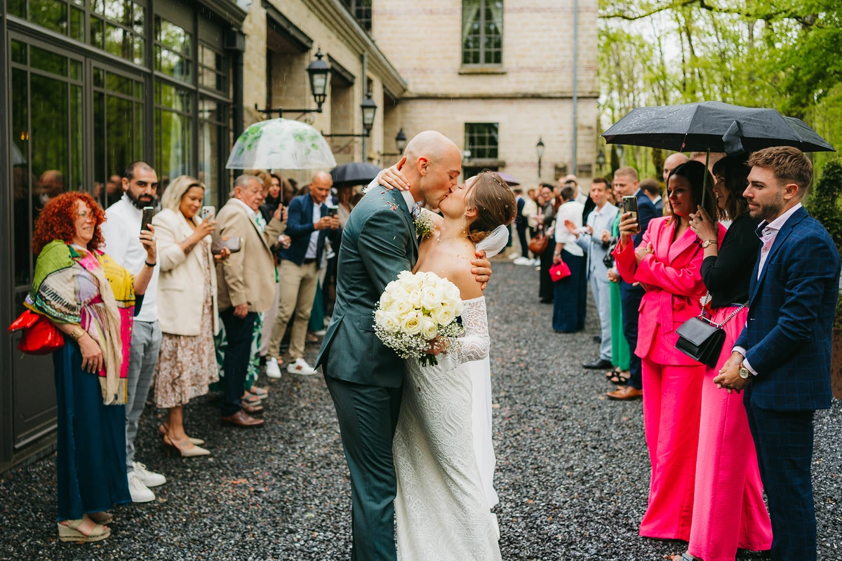 Photographie de mariage : maries pont