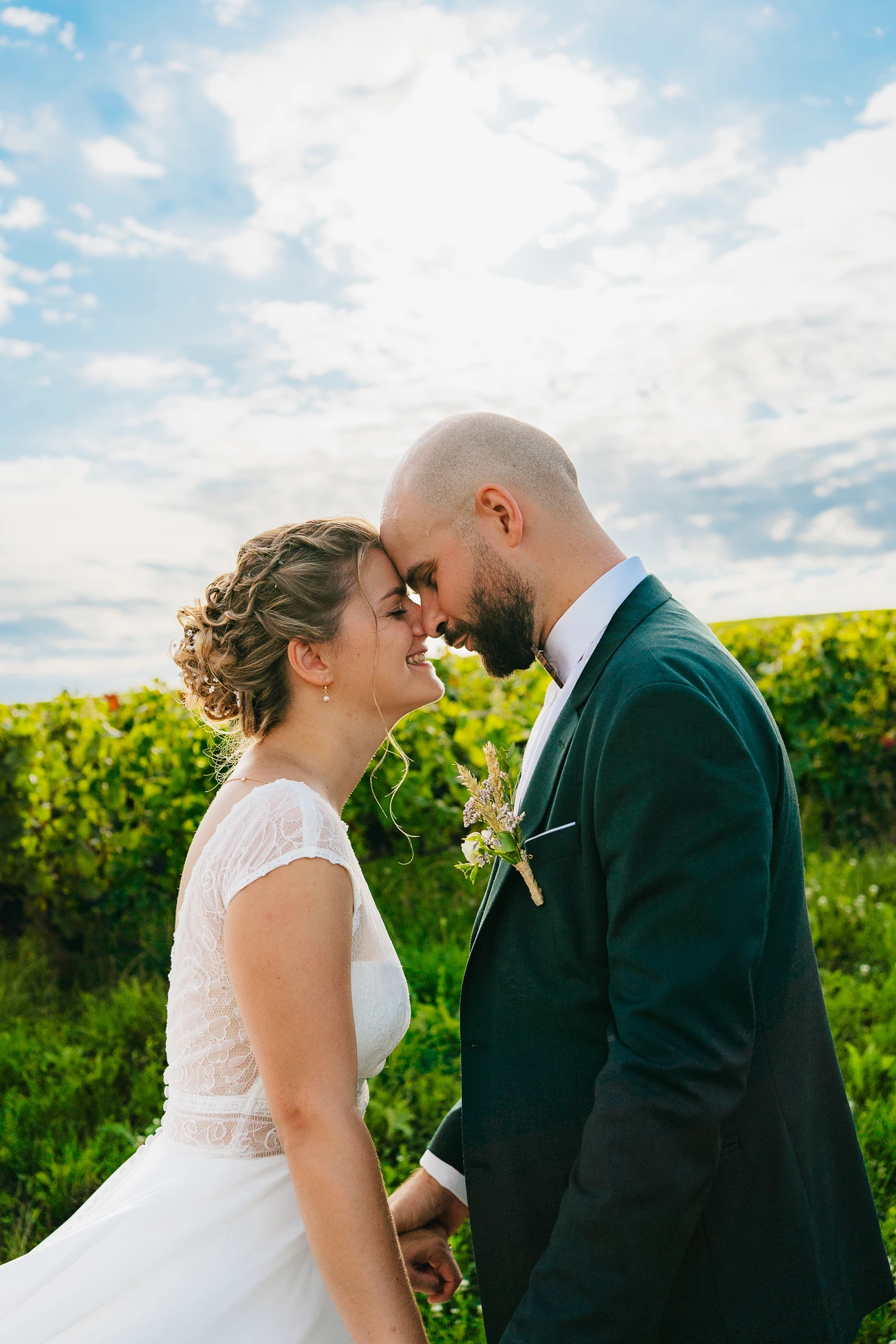 Photo de mariage naturelle et spontanée en Ardennes