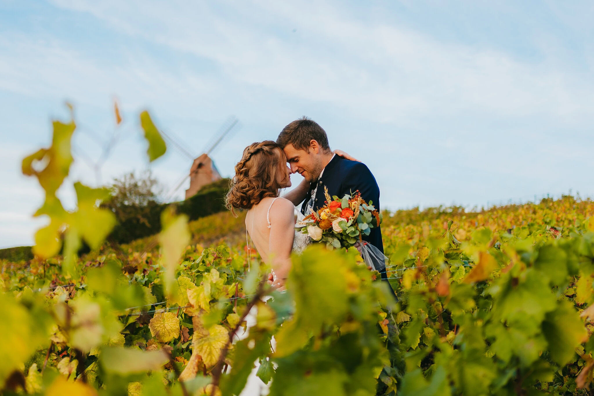 Couple de mariés photographié par Laura Vergne